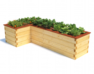 Benedetto L-shaped 650mm x 1250mm x 2450mm