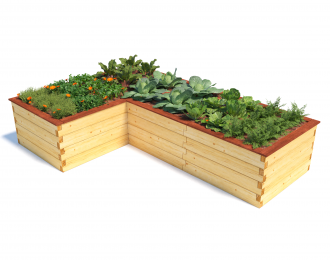 Benedetto L-shaped 1050mm x 2050mm x 3050mm